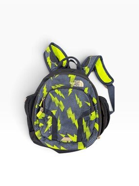 The North Face Sprout Kids Lightning Print Backpack - Neon Yellow & Navy